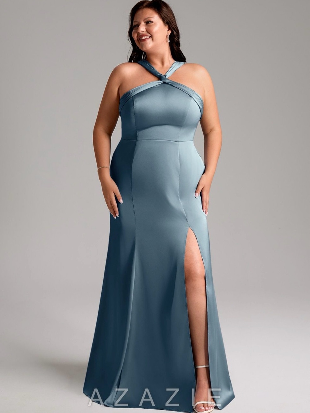 Azazie Dusty Blue Bridesmaid Dress